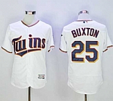 Minnesota Twins #25 Byron Buxton White 2016 Flexbase Collection Stitched Baseball Jersey,baseball caps,new era cap wholesale,wholesale hats
